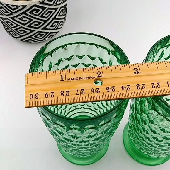2 Villeroy & Boch Crystal Highball Glasses. Pattern is Boston Green - Picture 6 of 8